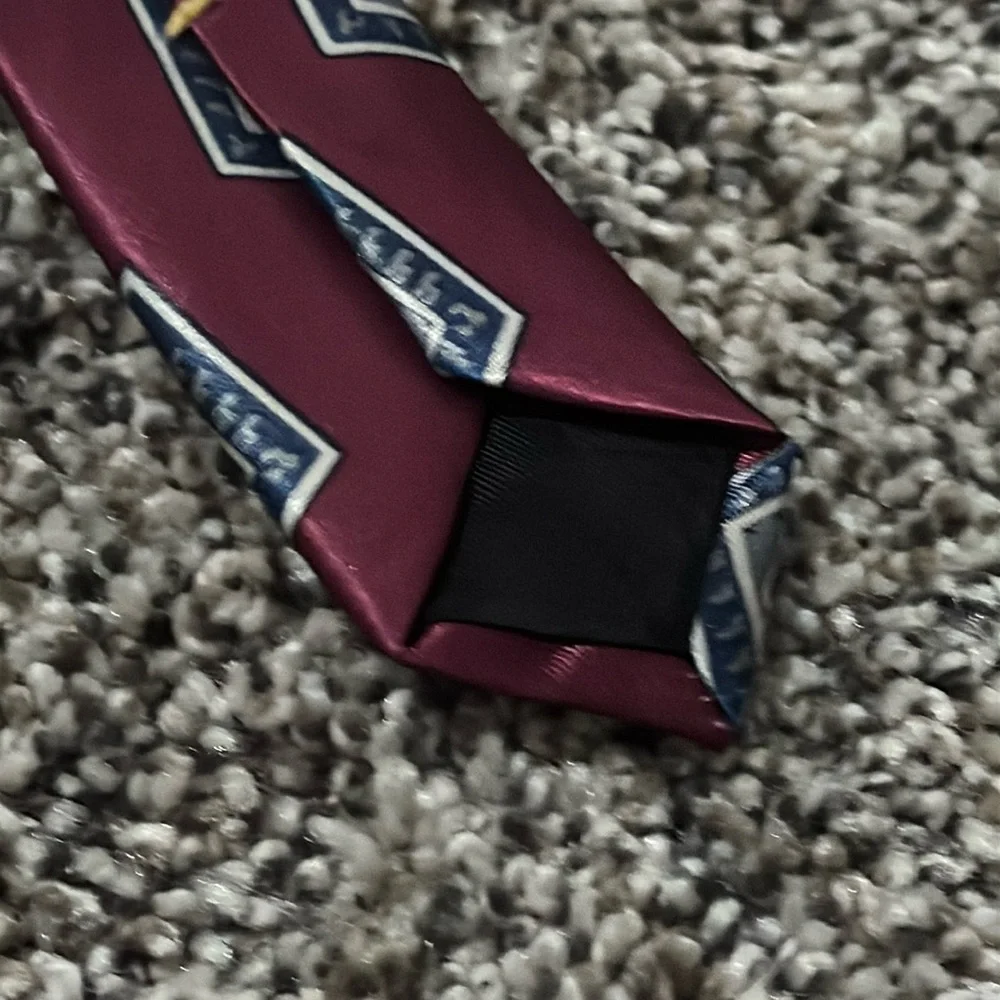 Wembley Starshine Prints Maroon/Blue/Grey Neck Tie